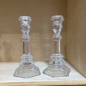 Tiffany Crystal Candle Holders